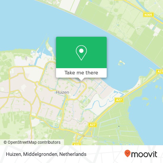 Huizen, Middelgronden Karte