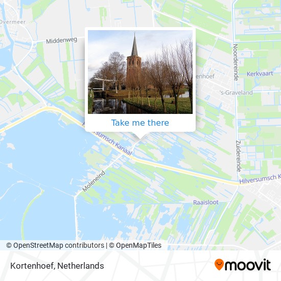 How to get to Kortenhoef in Wijdemeren by Bus or Train?