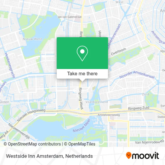 Westside Inn Amsterdam map
