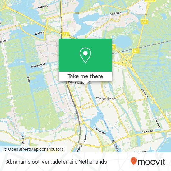 Abrahamsloot-Verkadeterrein map