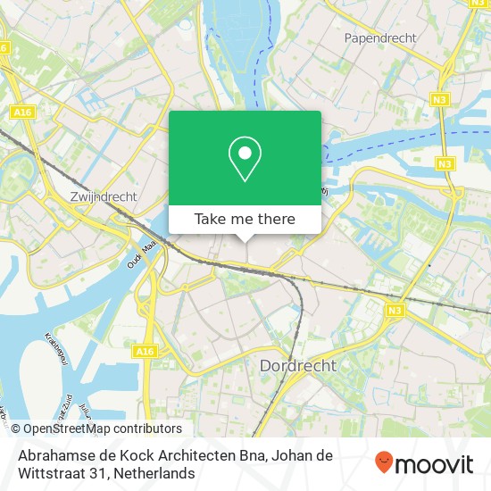 Abrahamse de Kock Architecten Bna, Johan de Wittstraat 31 map