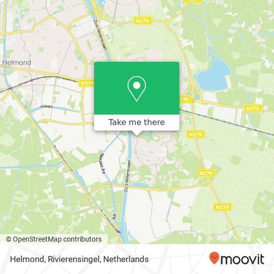 Helmond, Rivierensingel map