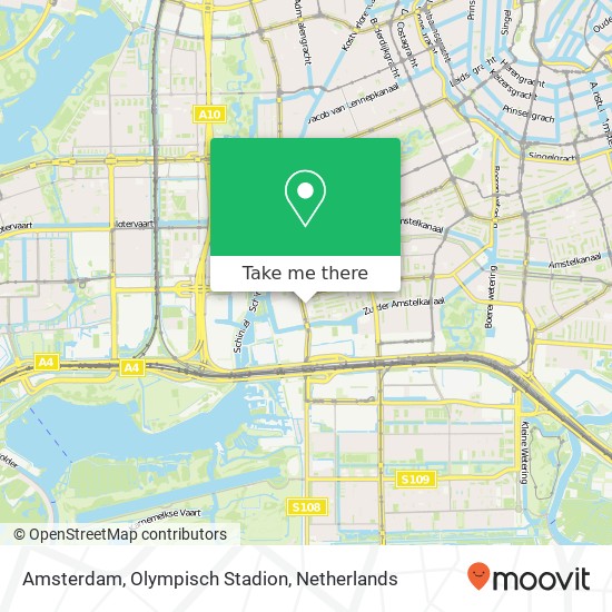 Amsterdam, Olympisch Stadion map