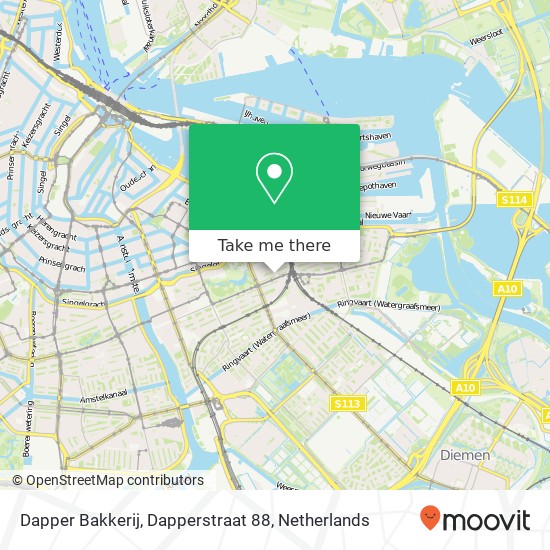 Dapper Bakkerij, Dapperstraat 88 map