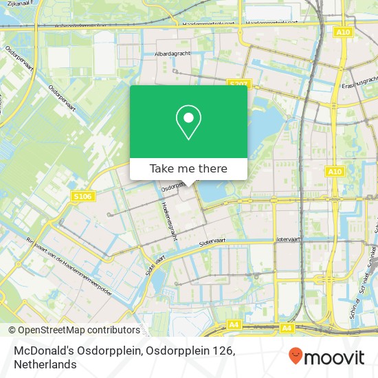 McDonald's Osdorpplein, Osdorpplein 126 map