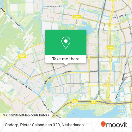Osdorp, Pieter Calandlaan 329 map