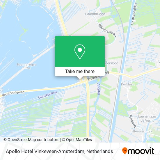 Apollo Hotel Vinkeveen-Amsterdam map