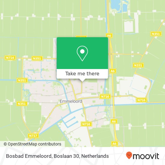 Bosbad Emmeloord, Boslaan 30 map