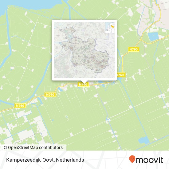 Kamperzeedijk-Oost map