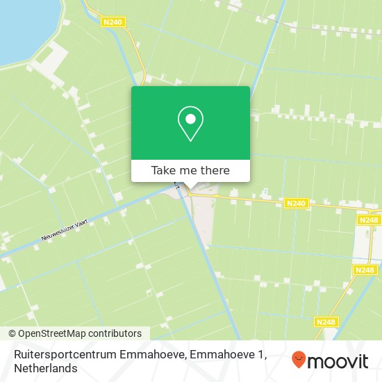 Ruitersportcentrum Emmahoeve, Emmahoeve 1 map