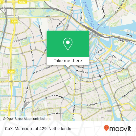 CoX, Marnixstraat 429 map