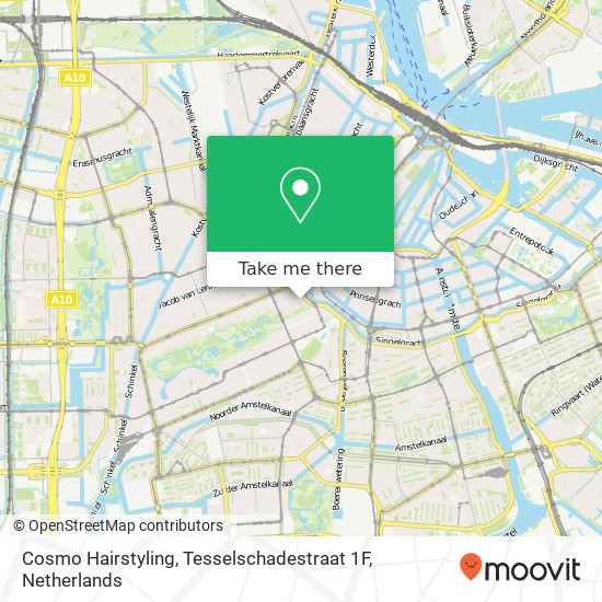 Cosmo Hairstyling, Tesselschadestraat 1F Karte