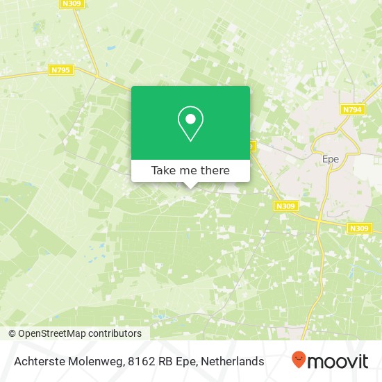 Achterste Molenweg, 8162 RB Epe map