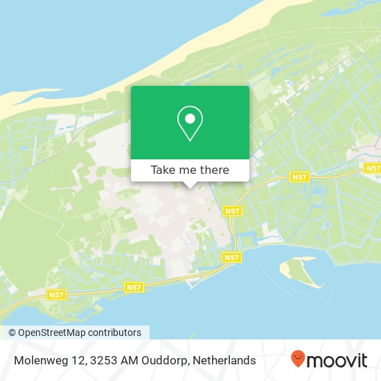 Molenweg 12, 3253 AM Ouddorp Karte