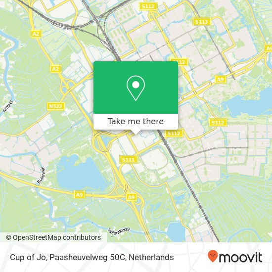 Cup of Jo, Paasheuvelweg 50C map