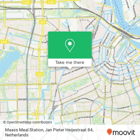 Maass Meal Station, Jan Pieter Heijestraat 84 map