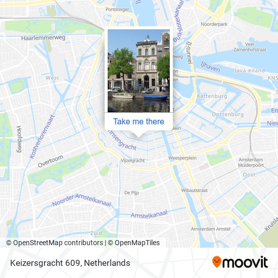 Keizersgracht 609 Karte