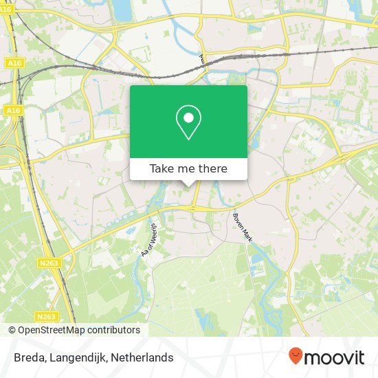 Breda, Langendijk Karte