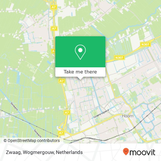 Zwaag, Wogmergouw map