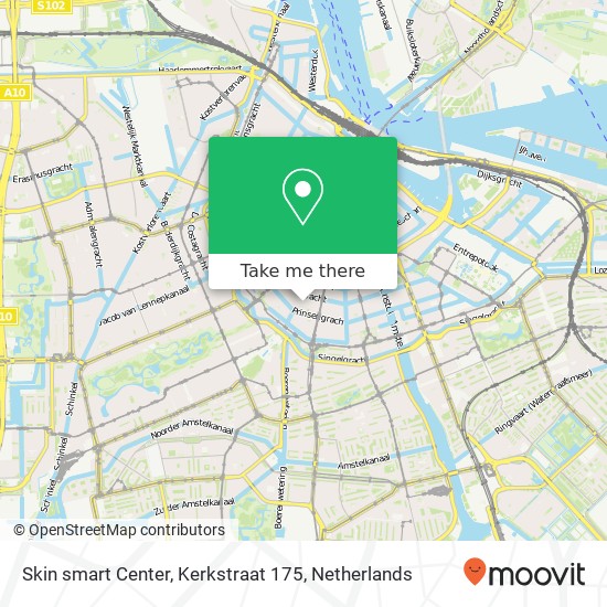 Skin smart Center, Kerkstraat 175 map