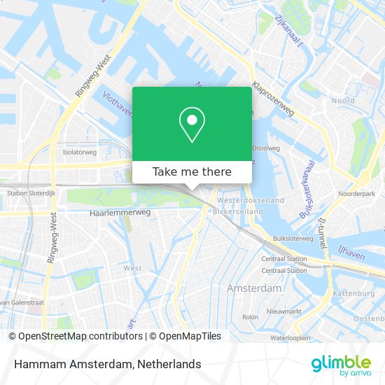 Hammam Amsterdam map