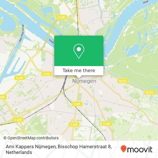 Ami Kappers Nijmegen, Bisschop Hamerstraat 8 map