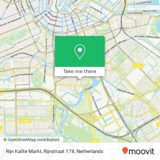 Rijn Kalite Markt, Rijnstraat 178 map