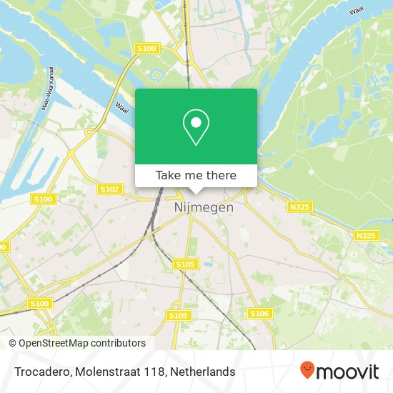 Trocadero, Molenstraat 118 map