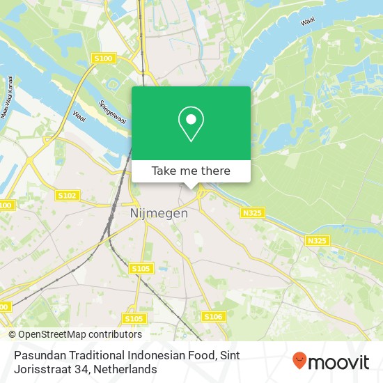 Pasundan Traditional Indonesian Food, Sint Jorisstraat 34 map