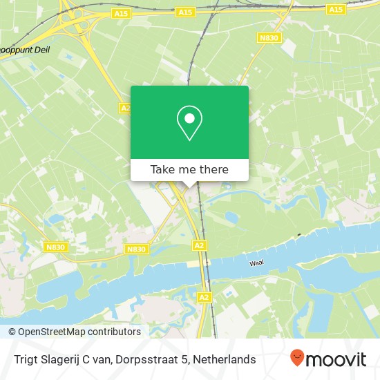 Trigt Slagerij C van, Dorpsstraat 5 map