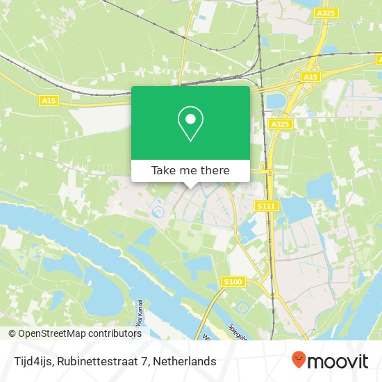 Tijd4ijs, Rubinettestraat 7 map