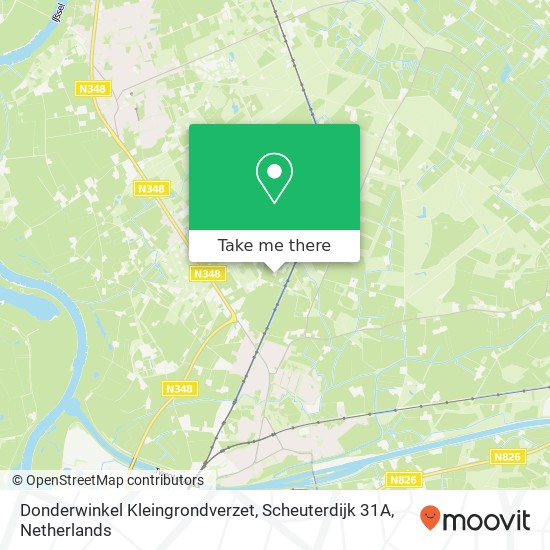 Donderwinkel Kleingrondverzet, Scheuterdijk 31A map