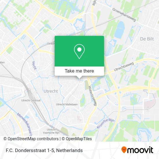 F.C. Dondersstraat 1-5 map