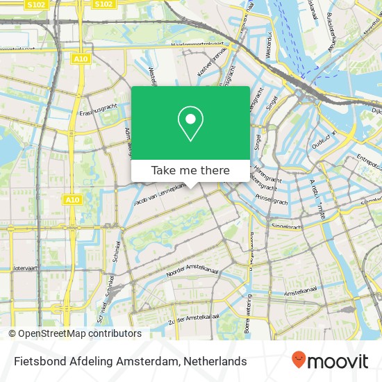 Fietsbond Afdeling Amsterdam map