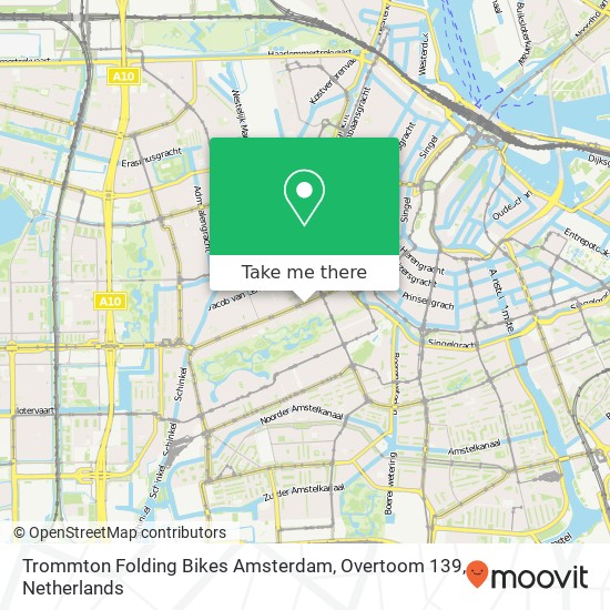 Trommton Folding Bikes Amsterdam, Overtoom 139 map