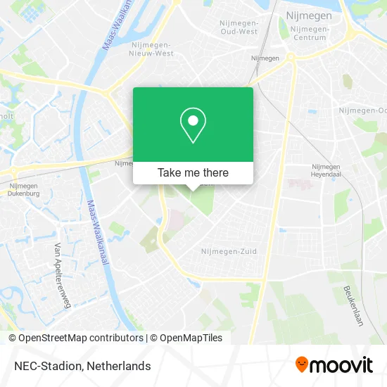 NEC-Stadion map