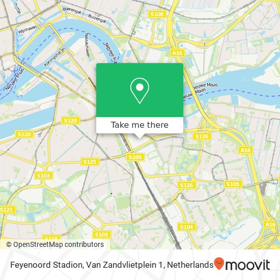 Feyenoord Stadion, Van Zandvlietplein 1 Karte