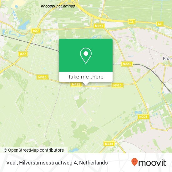 Vuur, Hilversumsestraatweg 4 map