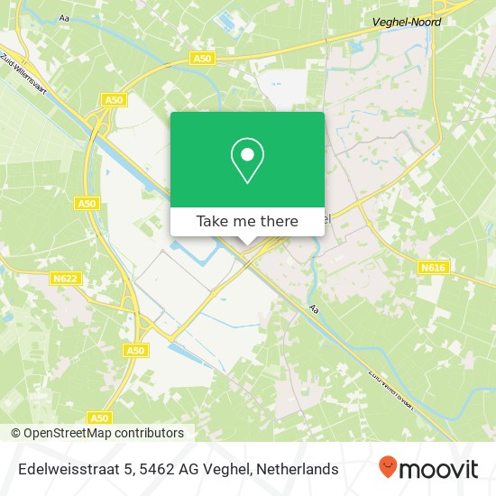 Edelweisstraat 5, 5462 AG Veghel map