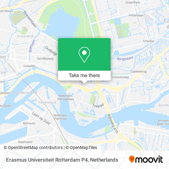 Erasmus Universiteit Rotterdam P4 Karte