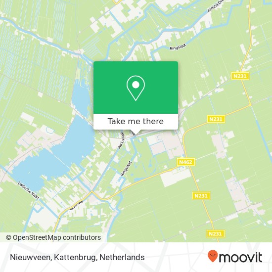 Nieuwveen, Kattenbrug map