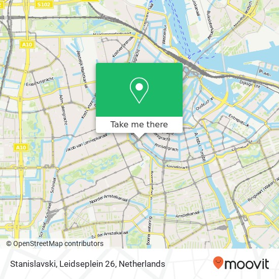 Stanislavski, Leidseplein 26 map