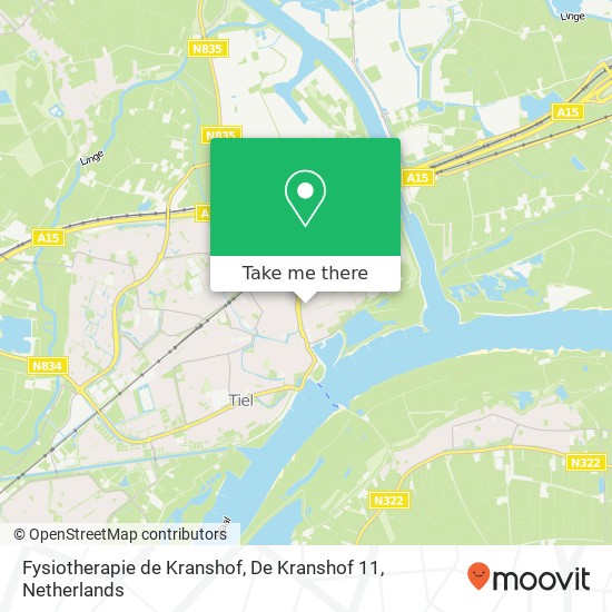 Fysiotherapie de Kranshof, De Kranshof 11 Karte