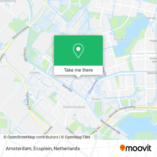 Amsterdam, Ecuplein map
