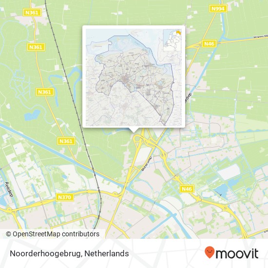 Noorderhoogebrug map