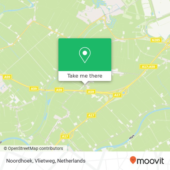 Noordhoek, Vlietweg Karte