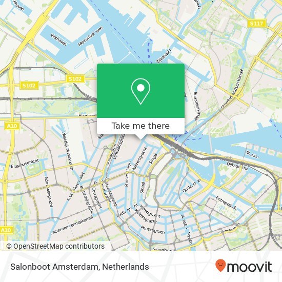 Salonboot Amsterdam map