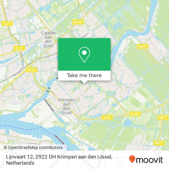 Lijnvaart 12, 2922 DH Krimpen aan den IJssel Karte