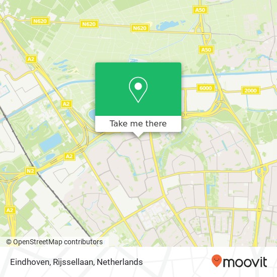 Eindhoven, Rijssellaan Karte