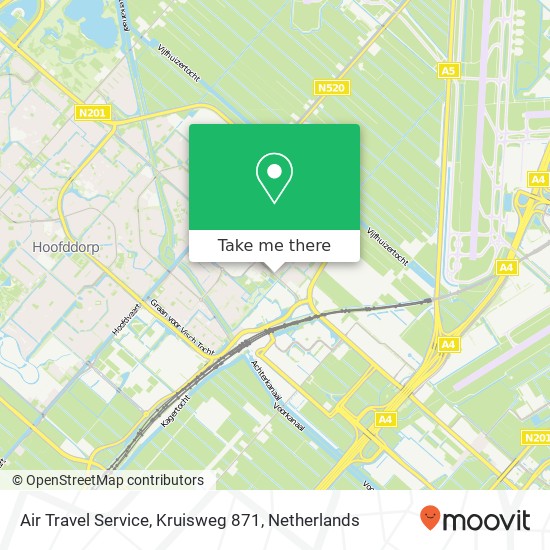Air Travel Service, Kruisweg 871 map